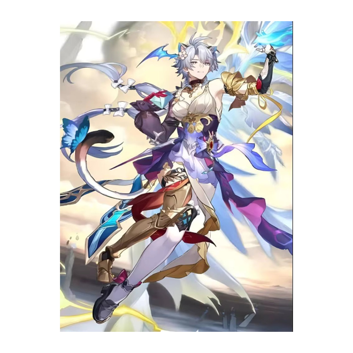 Honkai Star Rail AMPHOREUS Aglaea Tribios Mydei Castorice Poster Selbstklebender Papierdruck Mehrfarbig - Bild 7