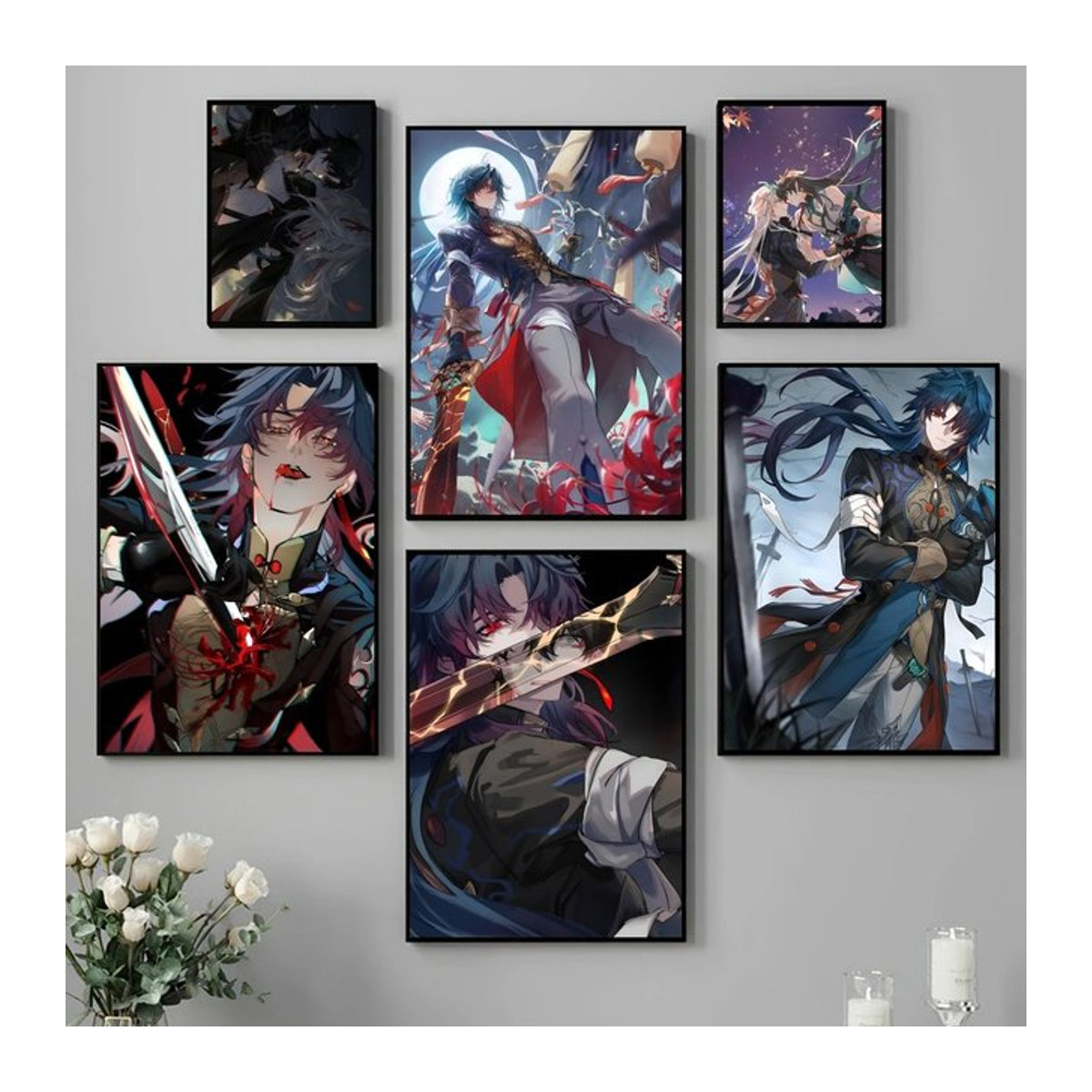 Honkai Star Rail Blade Anime Poster als mehrfarbige Kunstmalerei aus Papier für deine Wanddekoration - Bild 1