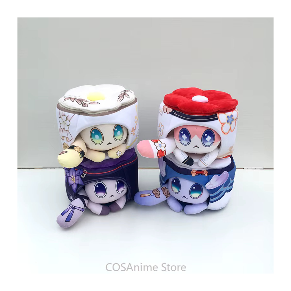 Honkai Star Rail Cat Dango Cartoon Wurfkissen und Rückenkissen von YUNZHAOLU in Mehrfarbig - Bild 4
