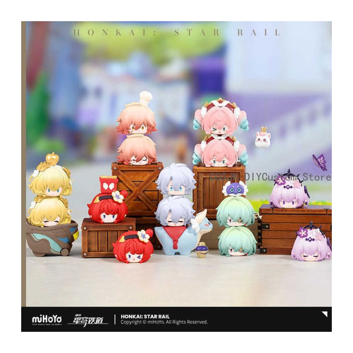 Honkai Star Rail Figuren Modell Ornament Aglaea Tribios Mydei Castorice Anaxa Hyacine Phainon mehrfarbig - Bild 1