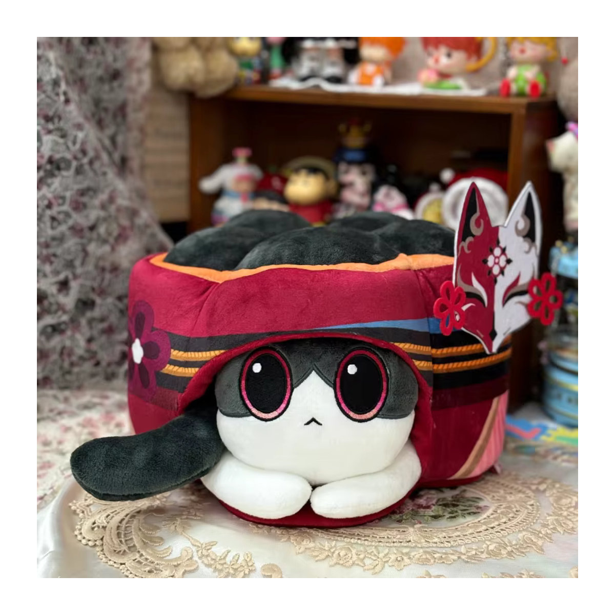 Honkai Star Rail und Genshin Impact Anime Wurfkissen mit Cat Cake Design für Aventurin, Blade, Boothill und Firefly - Bild 2