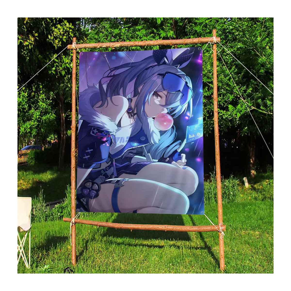 Honkai Star Rail Werbebanner aus Textil, mehrfarbig, Rechteckig, B: 70 cm, H: 50 cm - Bild 2