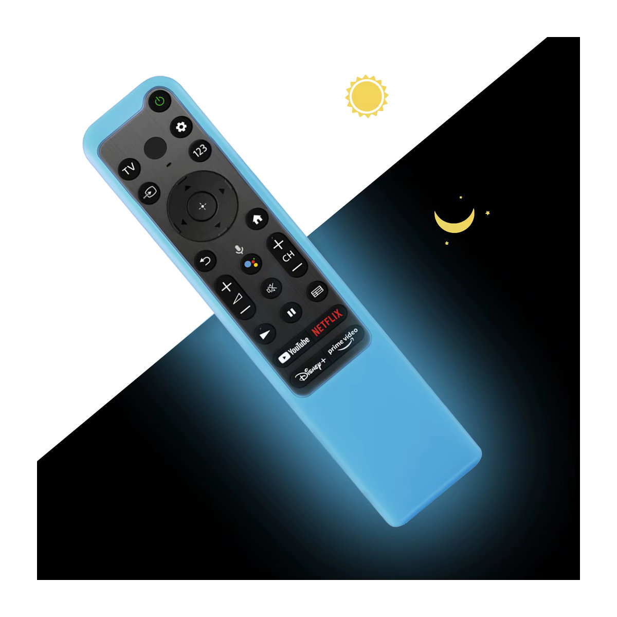 Hononjo Silikon-Schutzhülle für Sony Fernbedienungen RMF-TX800P RMF-TX800U RMF-TX800C RMF-TX900U RMF-TX900C RMF-TX900P in Blau - Bild 5