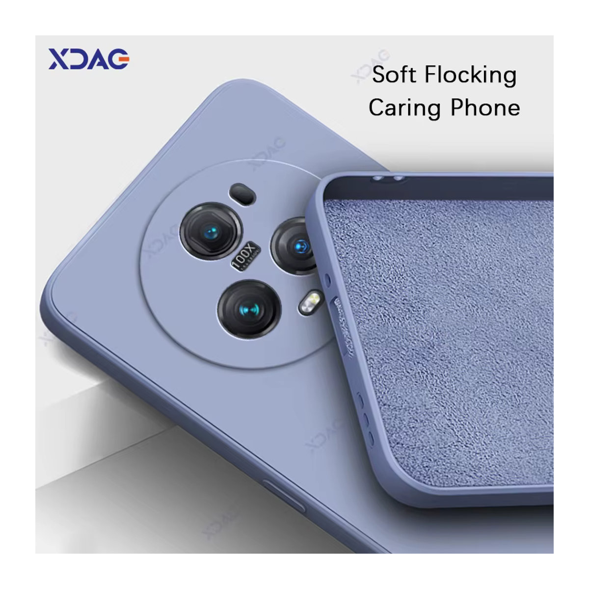 Honor Handyhülle für Honor Magic 5 Pro Lite Soft Square Liquid Silicone Coque in Blau und Bunt mit minimalistischem Design - Bild 2