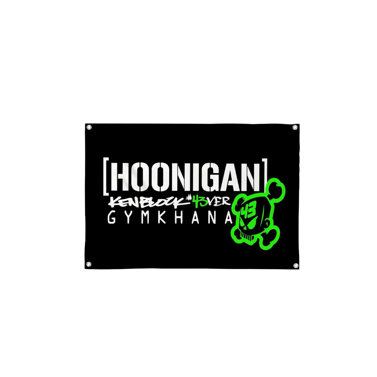 Hoonigan Racing Car Wandbehang Textil Banner in Schwarz B: 70 cm, H: 50 cm - Bild 5