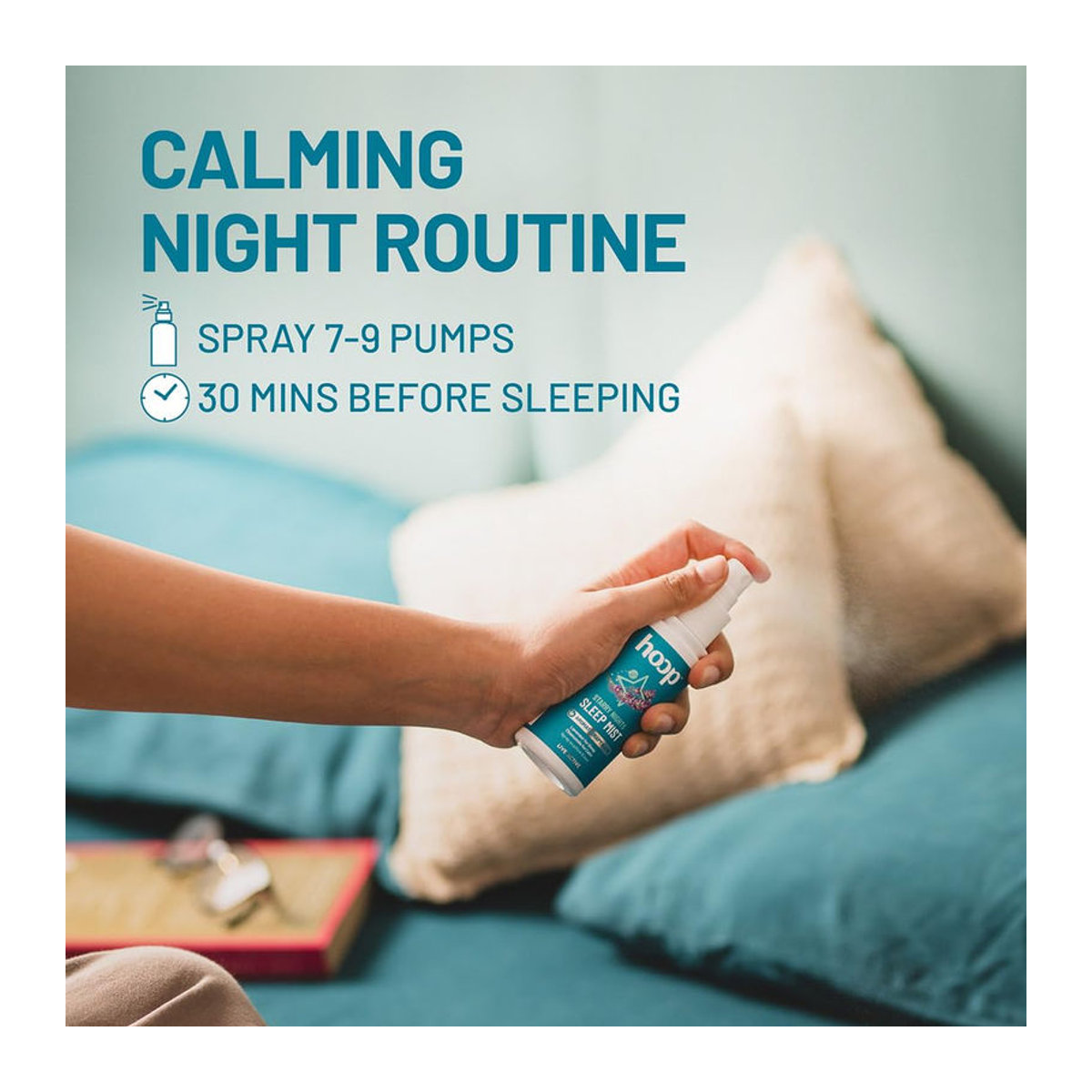hoop Schlafspray Lavendel 100 ml für Entspannung und tiefen Schlaf durch Aromatherapie - Bild 2