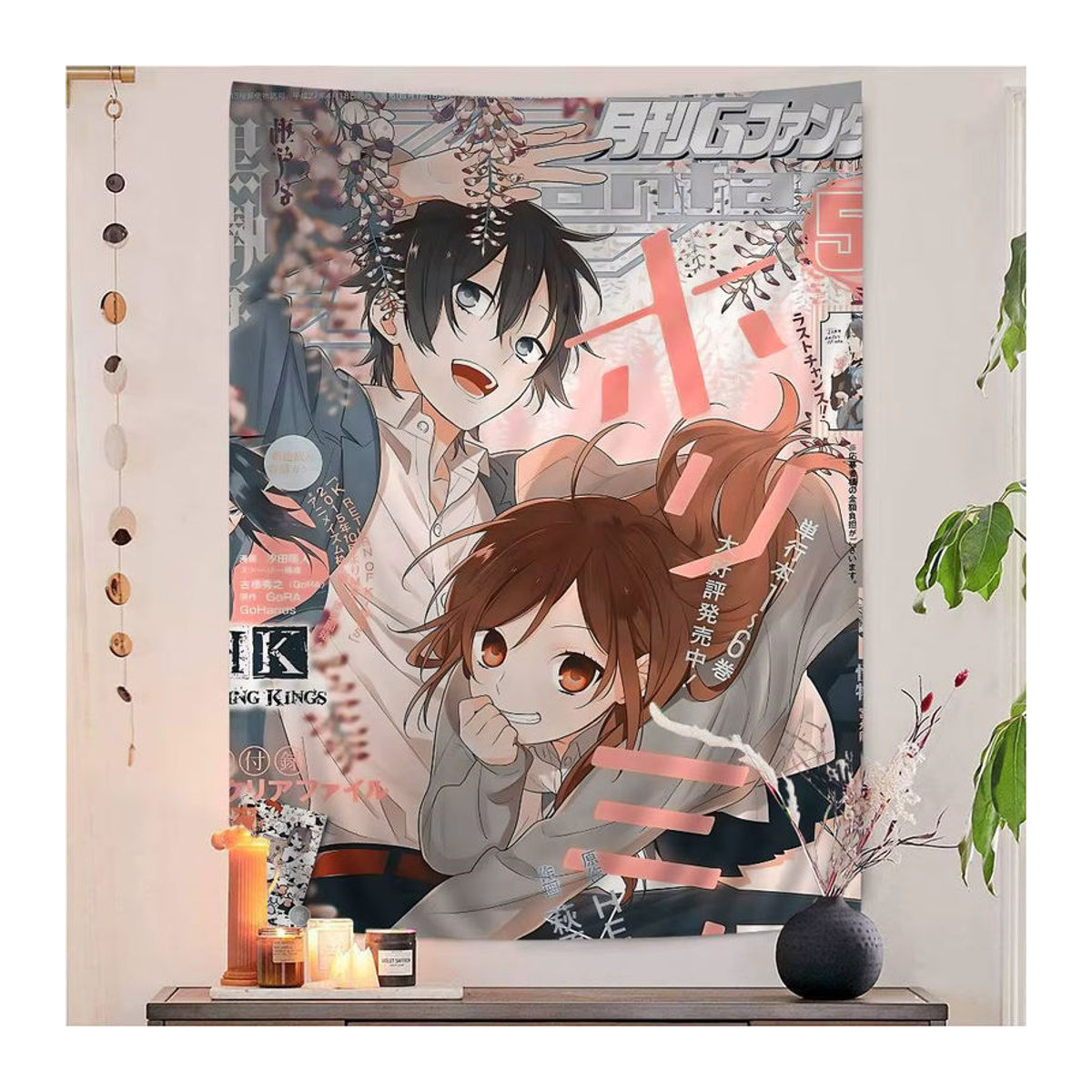 Horimiya Anime Wandteppich von Potdemiel in Mehrfarbig, Bohemian Textil-Wandteppich für deine Dekoration, B/H: 50 x 70 cm - Bild 3
