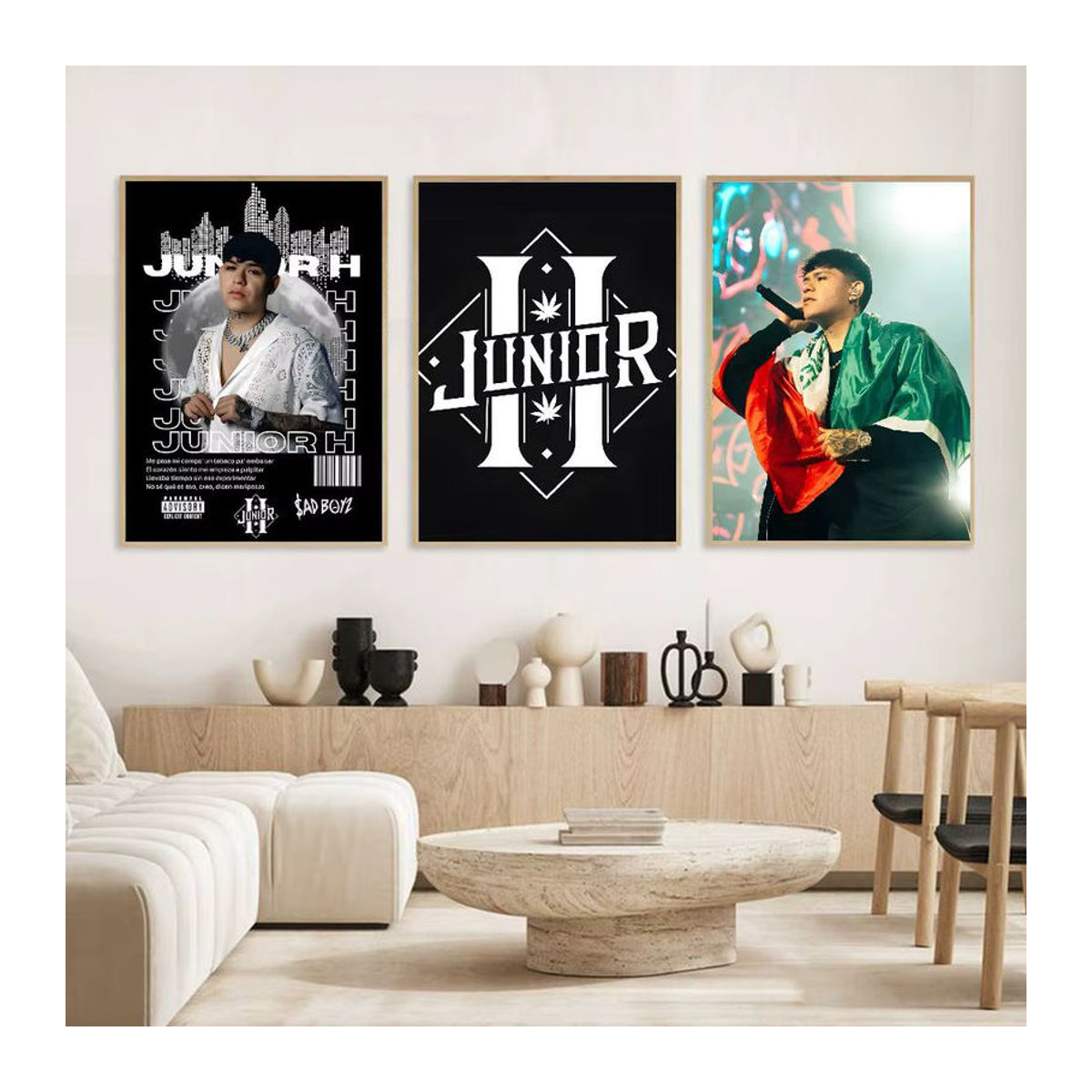 Hot Singer J-Junior H HD-Poster, mehrfarbig, selbstklebend, wasserfest, Hochformat, Rahmenlos - Bild 1