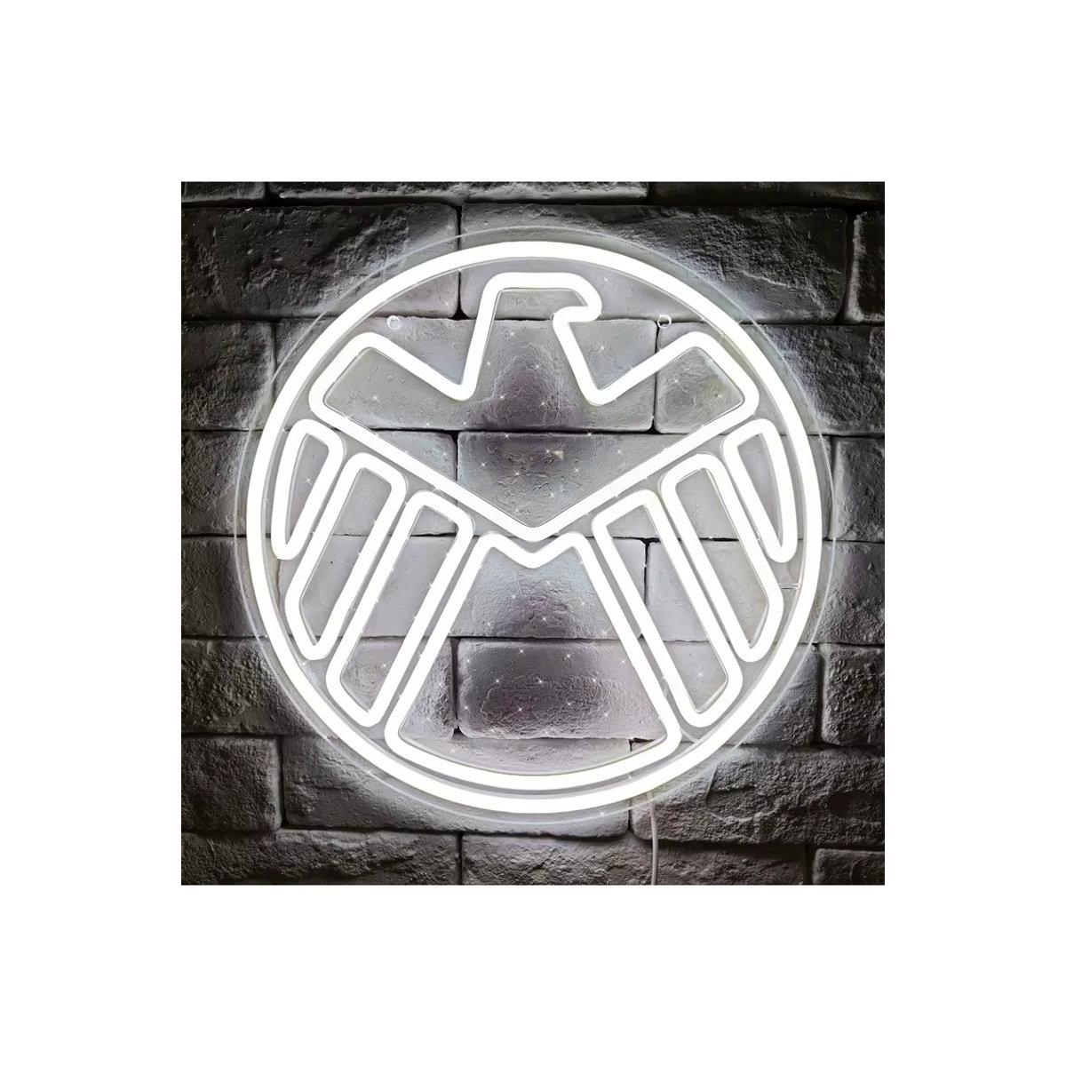 Hot Toys Agenten von S.H.I.E.L.D. LED Wandlampe dimmbar in Weiß für Schlafzimmer, Bar und Party - Bild 4