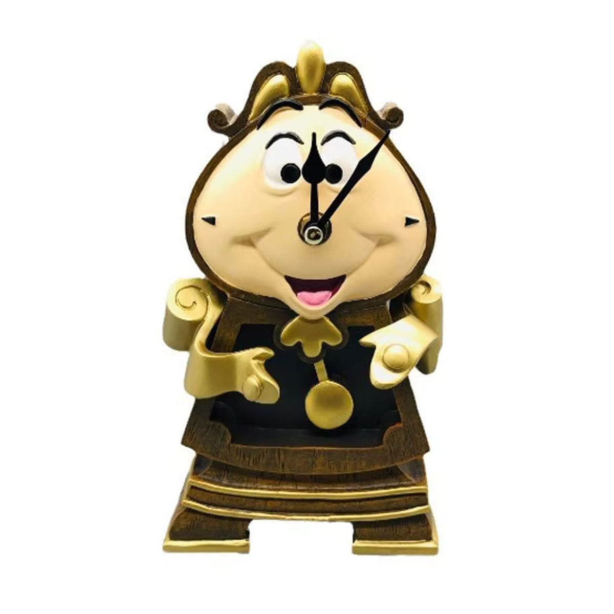 Hot Toys Anime Figur Lumiere und Cogsworth aus Die Schöne und das Biest als Nachtlicht und Kerzenhalter in Gold, Desktop Dekoration aus Kunstharz - Bild 2