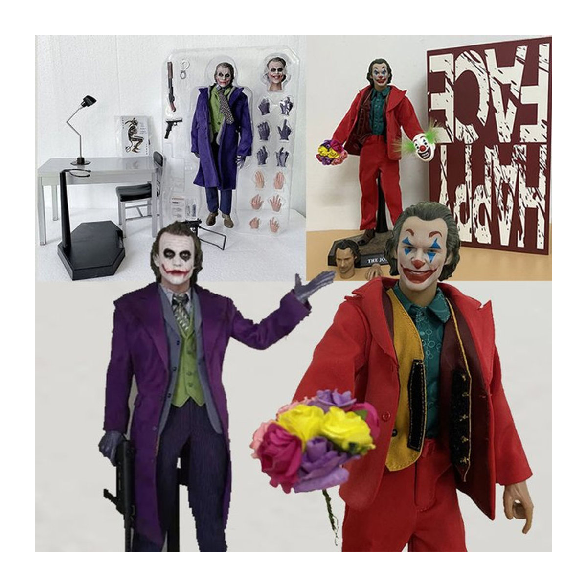 Hot Toys Joker Figur The Dark Knight Sammlerfigur aus Textil in Mehrfarbig - Bild 1