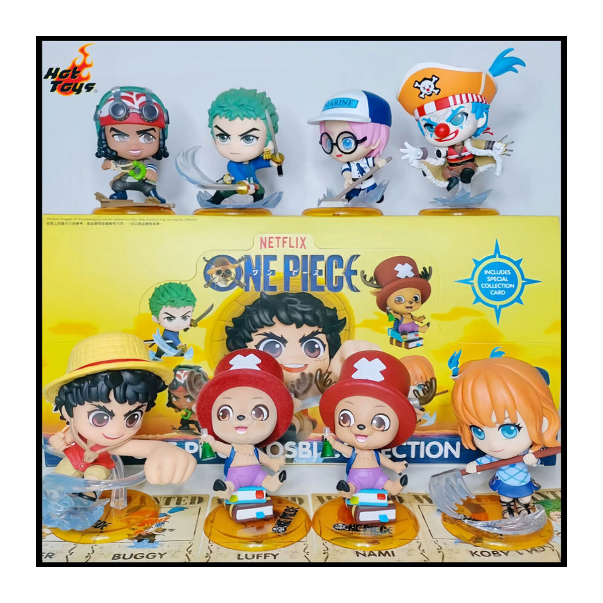 Hot Toys One Piece Cosbi Mini-Figur Blind Box Mehrfarbige Anime Sammlerfigur aus Kunststoff - Bild 2