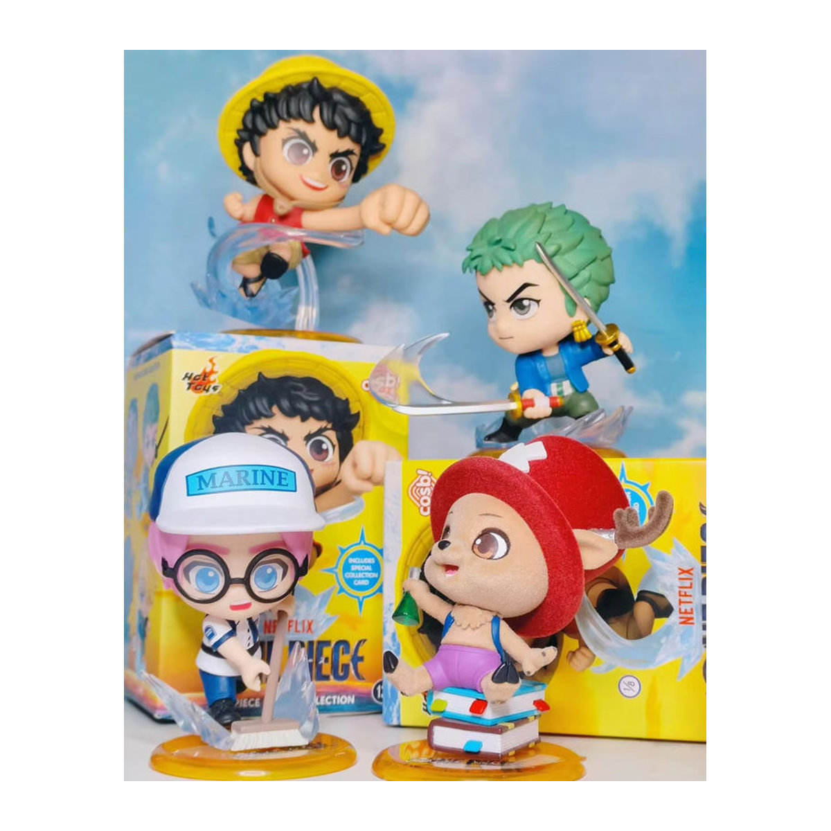 Hot Toys One Piece Cosbi Mini-Figur Blind Box Mehrfarbige Anime Sammlerfigur aus Kunststoff - Bild 3