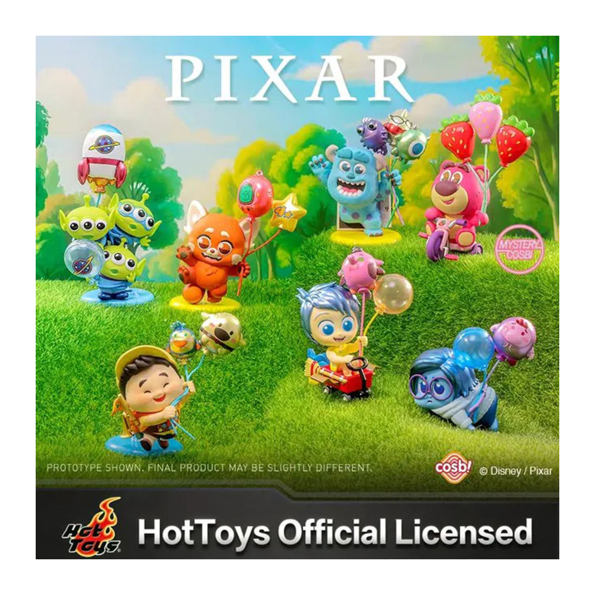 Hot Toys Pixar Cosbi Mini-Puppen Blind Box Ballon-Serie mehrfarbig aus Kunstharz zur Schreibtisch-Dekoration - Bild 1