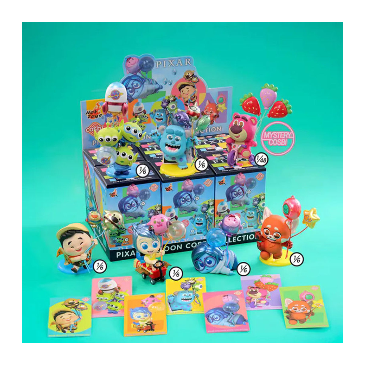Hot Toys Pixar Cosbi Mini-Puppen Blind Box Ballon-Serie mehrfarbig aus Kunstharz zur Schreibtisch-Dekoration - Bild 4