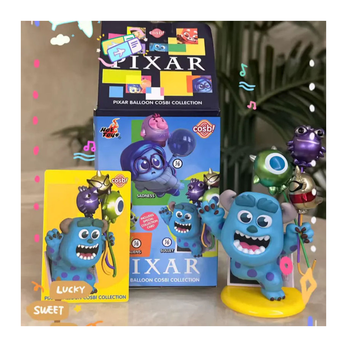 Hot Toys Pixar Cosbi Mini-Puppen Blind Box Ballon-Serie mehrfarbig aus Kunstharz zur Schreibtisch-Dekoration - Bild 5