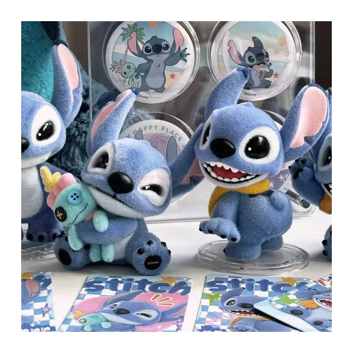 Hot Toys Stitch Blind Box Actionfigur mit samtartiger Textur in Blau als dekoratives Spielzeug für Kinder - Bild 5