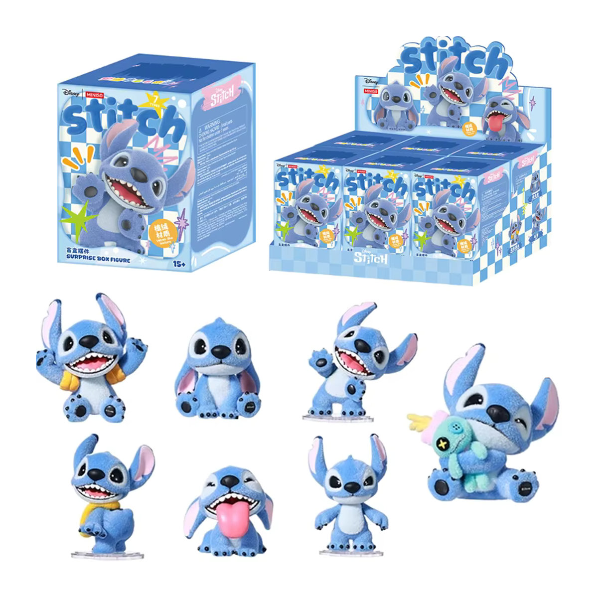 Hot Toys Stitch Blind Box Actionfigur mit samtartiger Textur in Blau als dekoratives Spielzeug für Kinder - Bild 7