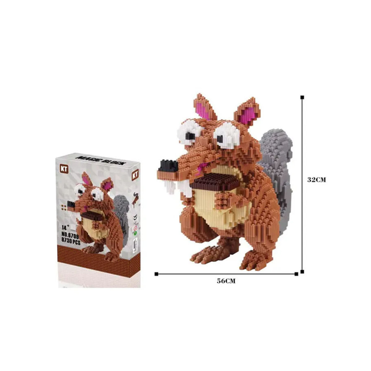 Hot Toys Tierfiguren Set aus Kunststoff: Koala, Eiszeit-Eichhörnchen und Kappibara Modellfiguren in Mehrfarbig zur Dekoration - Bild 3