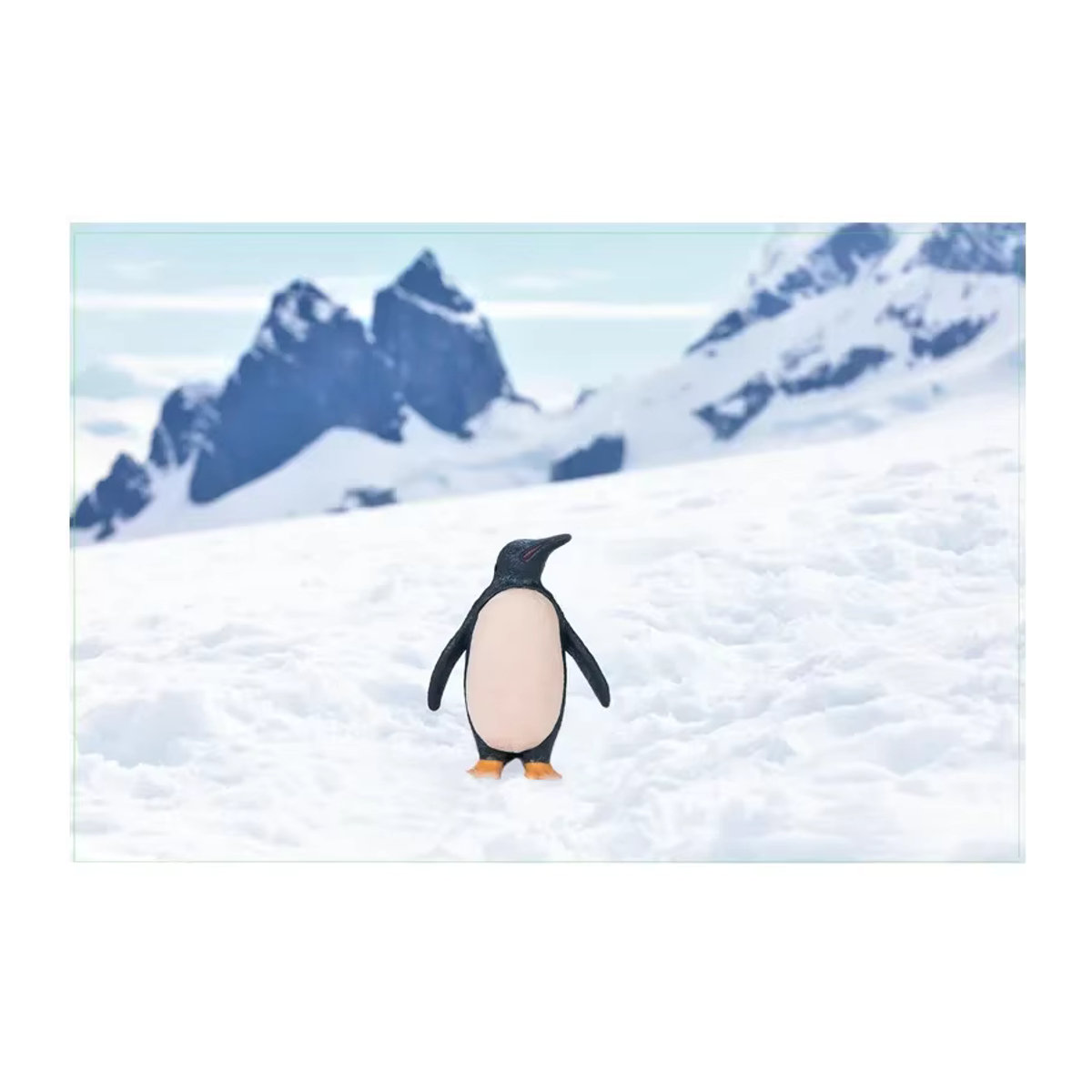 HOTUOCHO Pinguin Vater und Sohn Dekofiguren aus Kunststoff, 2er Set, Schwarz, Mikrolandschaft Ornament - Bild 4