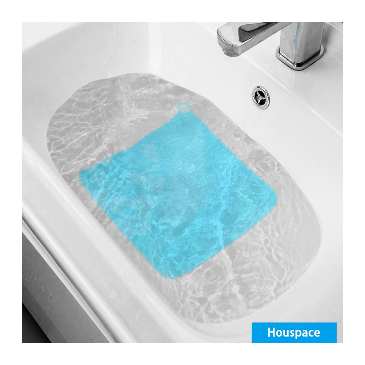 Houspace Abfluss Sieb Stopper für Küche und Badezimmer mit Deodorierungseffekt, weiß, B/B: 12 x 12 cm - Bild 5
