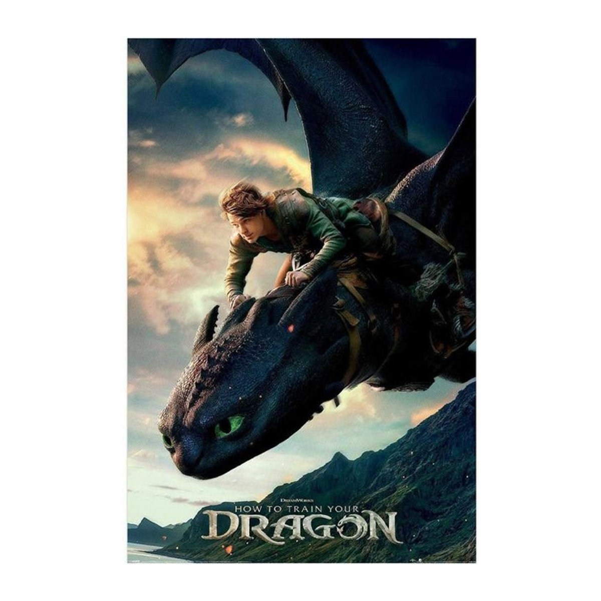 How To Train Your Dragon Live Action Ohnezahn Papierposter mehrfarbig B: 91.5 cm, H: 61 cm - Bild 1