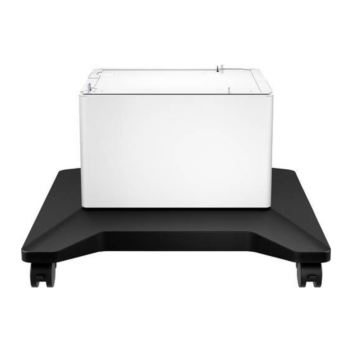 HP Drucker-Unterschrank F2A73A für LaserJet Enterprise M506dn, M506n, M506x in Schwarz und Weiß mit Rollen - Bild 2