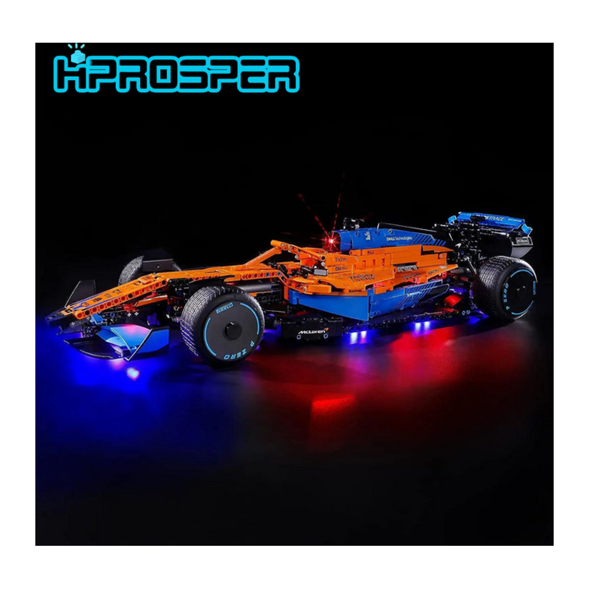 Hprosper LED-Licht für 42141 McLaren Formula Rennwagen, dekorative Lampe mit Batteriekasten in Bunt - Bild 1