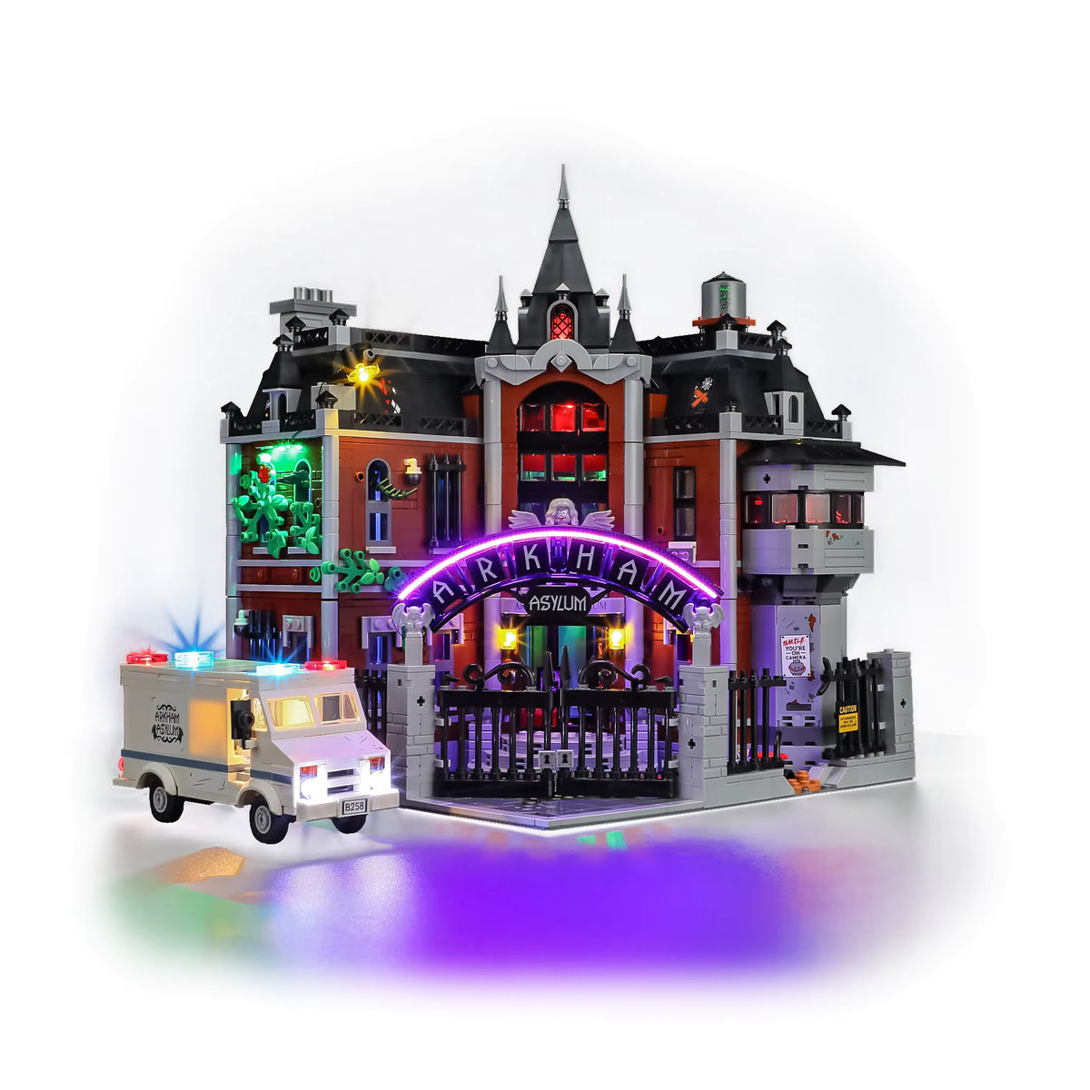 HPROSPER LED-Licht für LEGO 76300 DC Arkham Asylum dekorative Lampe in Weiß mit Batteriekasten - Bild 7