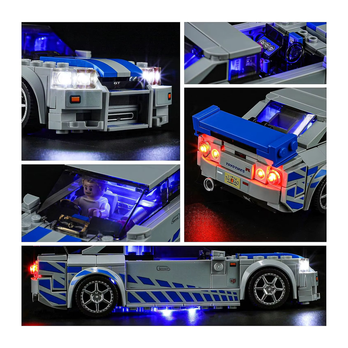 Hprosper LED-Licht für Nissan Skyline GT-R R34 76917 in Blau - Bild 6