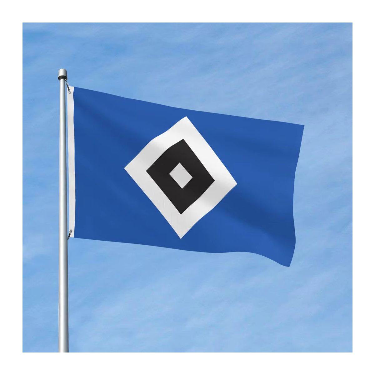 HSV Hamburger Sportverein Doppelseitige Outdoor-Banner Flagge in Blau, B/H: 150 x 90 cm - Bild 2