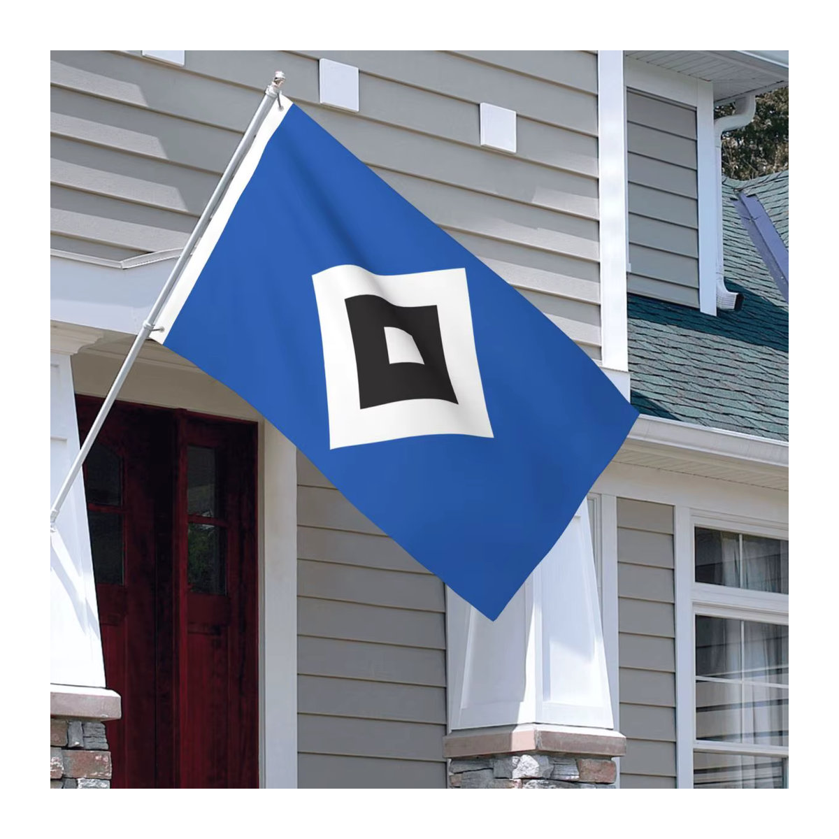 HSV Hamburger Sportverein Doppelseitige Outdoor-Banner Flagge in Blau, B/H: 150 x 90 cm - Bild 4