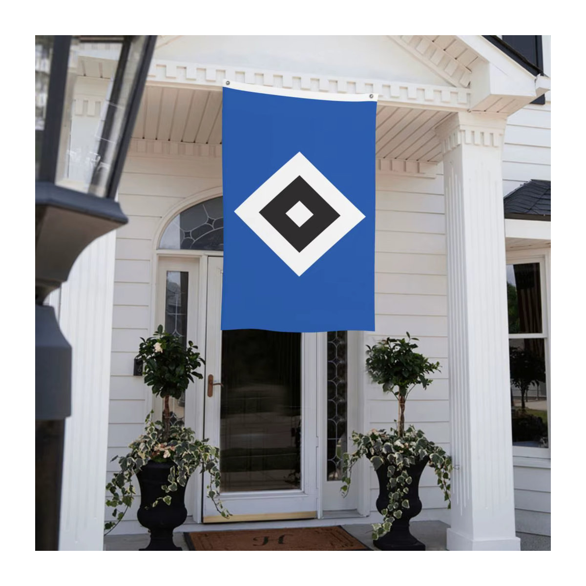 HSV Hamburger Sportverein Doppelseitige Outdoor-Banner Flagge in Blau, B/H: 150 x 90 cm - Bild 5
