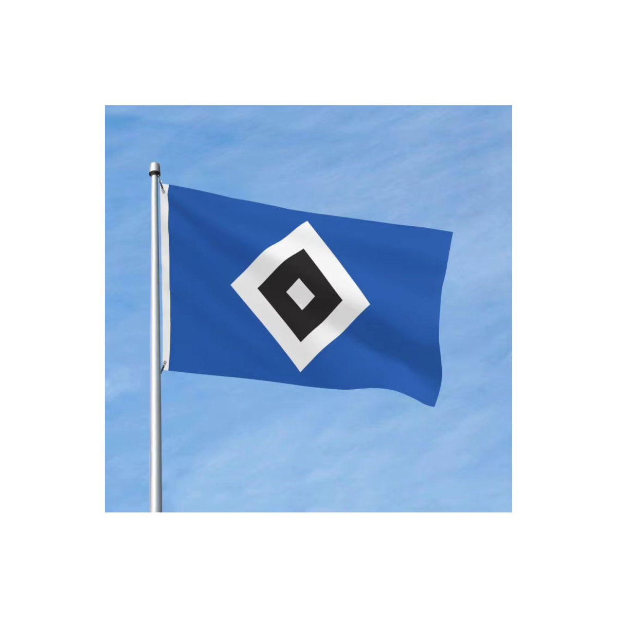 HSV Hamburger Sportverein Doppelseitige Outdoor-Banner Flagge in Blau, B/H: 150 x 90 cm - Bild 6