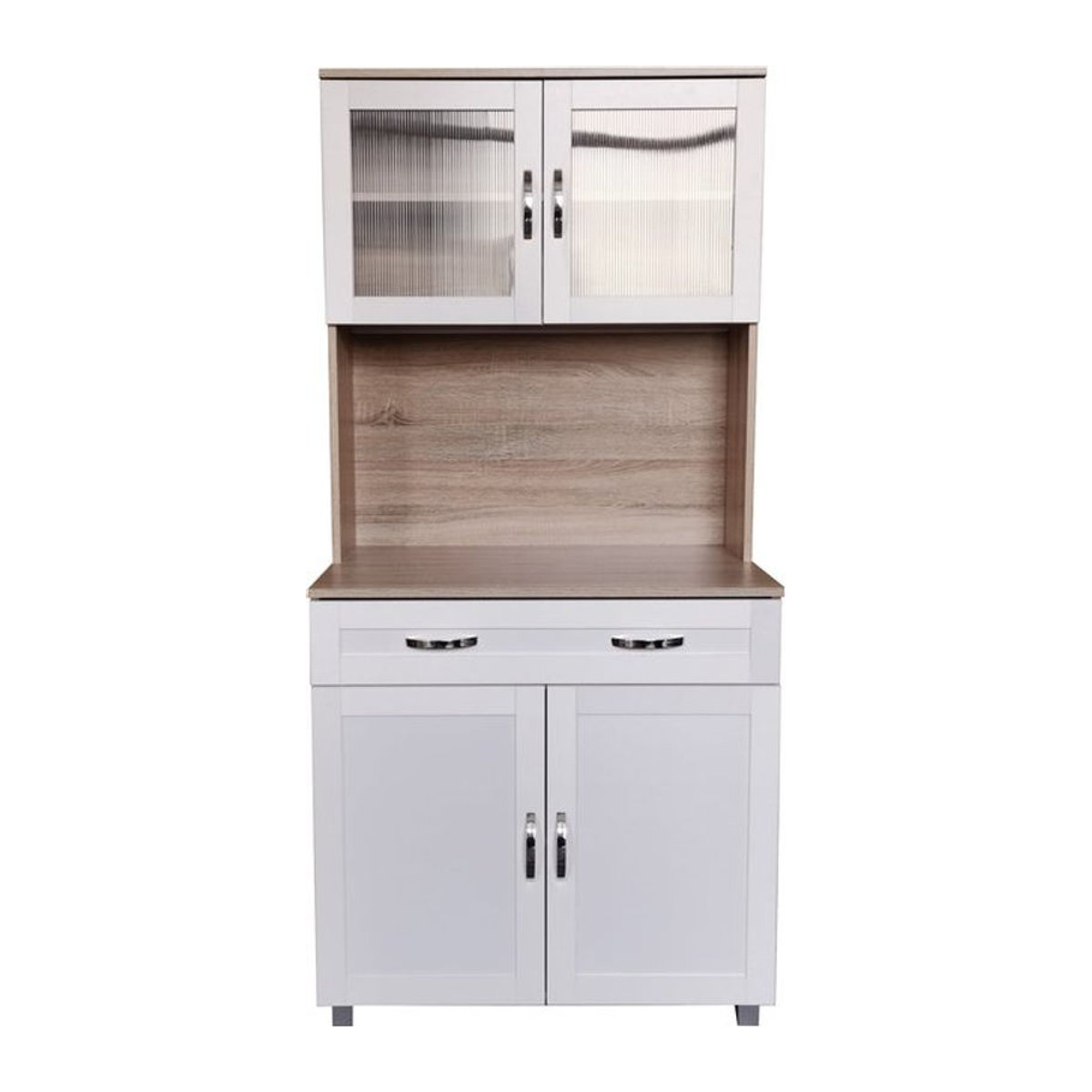 HTI-Line Küchenbuffet Blanca in Weiß mit Drehtüren im klassischen Design B: 170 cm, H: 80 cm, T: 48 cm - Bild 1