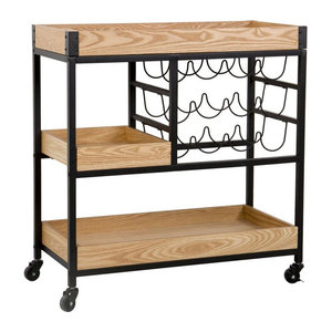HTI-Line Servierwagen Thea Industrial aus Holz in Eiche Natur