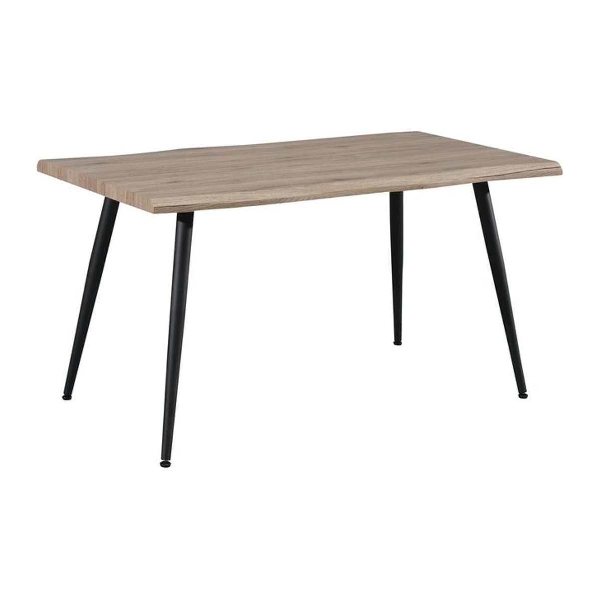 HTI-Living Esstisch Alrik mit Baumkante in Schwarz, modern und organisch, B/T/H: 140 x 80 x 76 cm - Bild 1