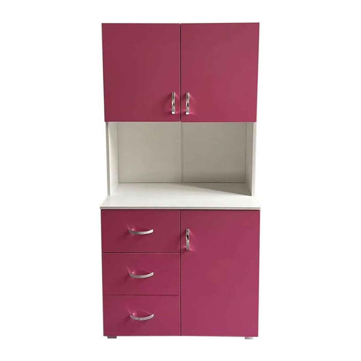 HTI-Living Kinderzimmerschrank mit Drehtüren in Rosa und Weiß - Bild 1