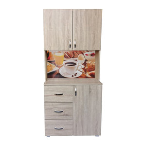 HTI-Living Küchenbuffet Blanca Bistro mit 3 Schubladen und Drehtüren in Klassischem Design