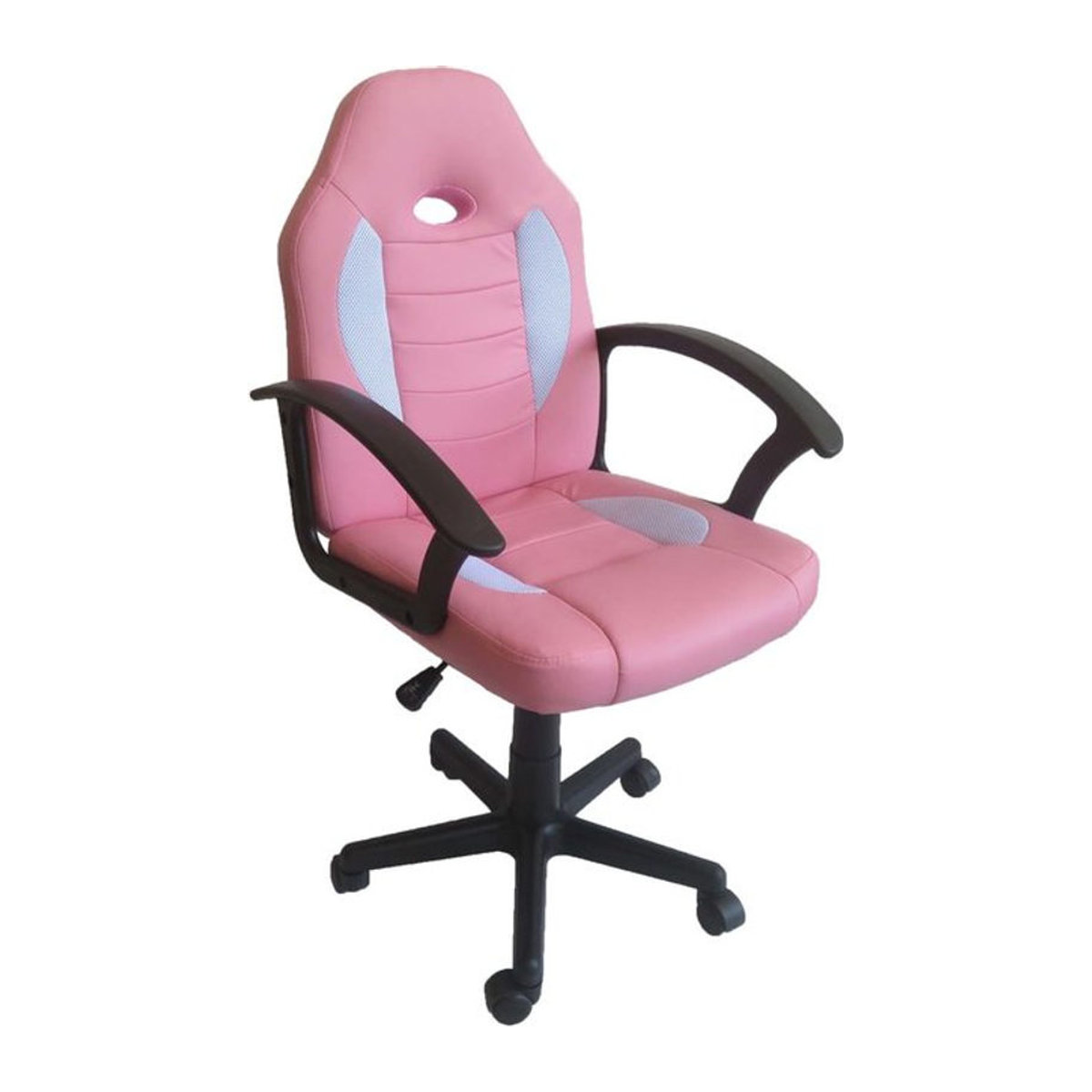 HTI-Living Schreibtischstuhl Daytona Junior in Rosa, modern und höhenverstellbar aus Kunstleder - Bild 1