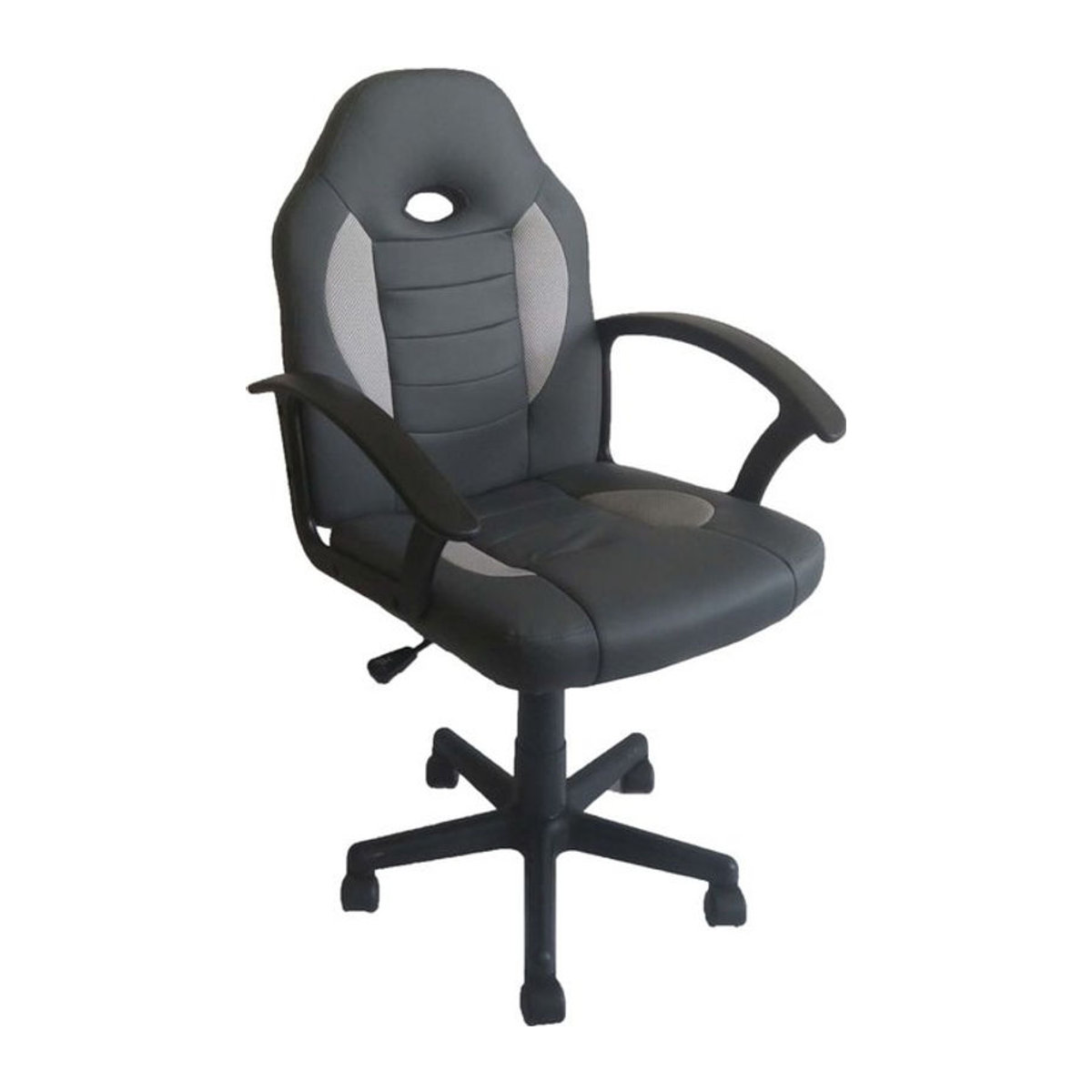 HTI-Living Schreibtischstuhl Daytona Junior Modern aus Kunstleder in Anthrazit - Bild 1