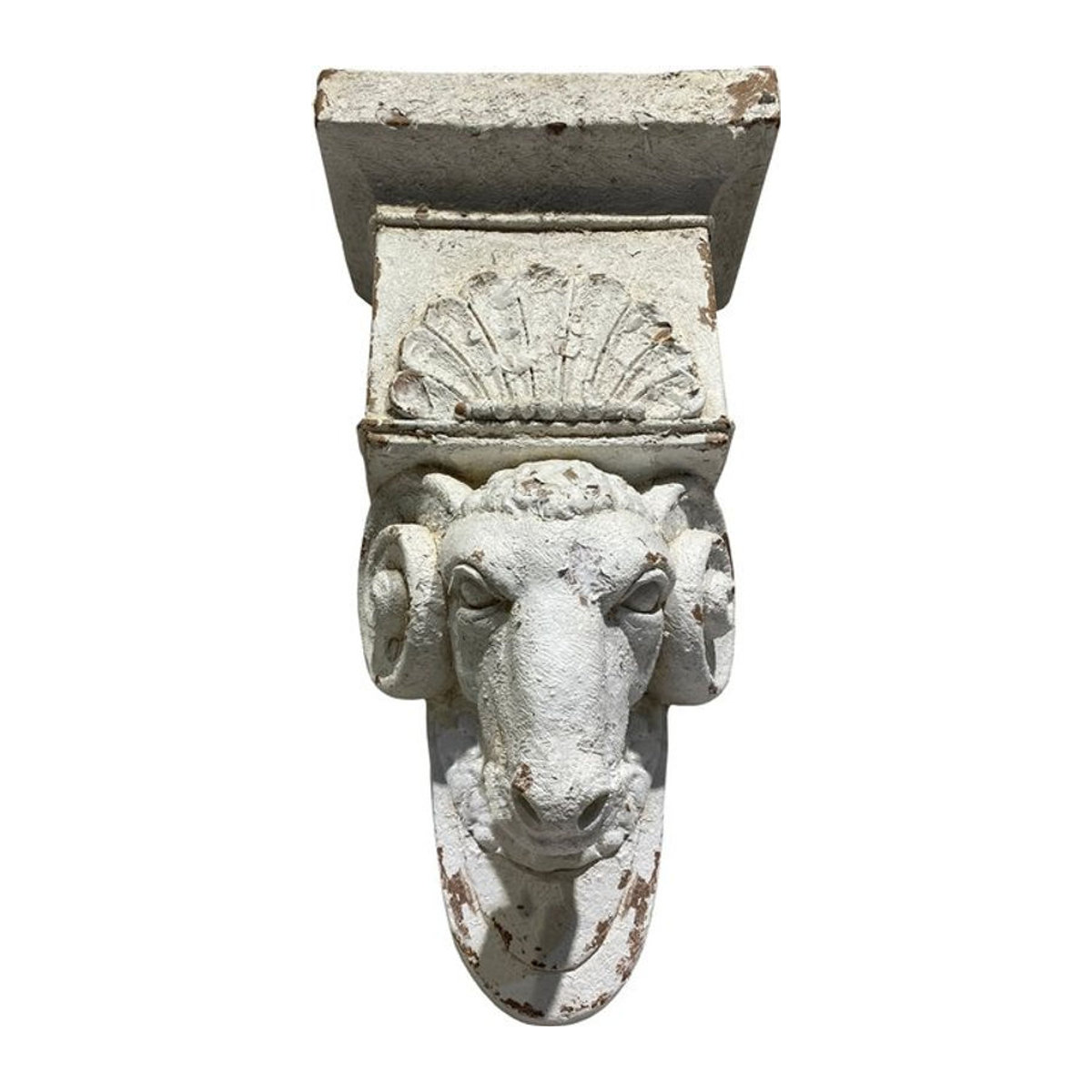 HTI-Living Wandkonsole Apollon Figur Steinbock in Weiß, wandmontiert, klassische Dekoration aus Stein - Bild 1
