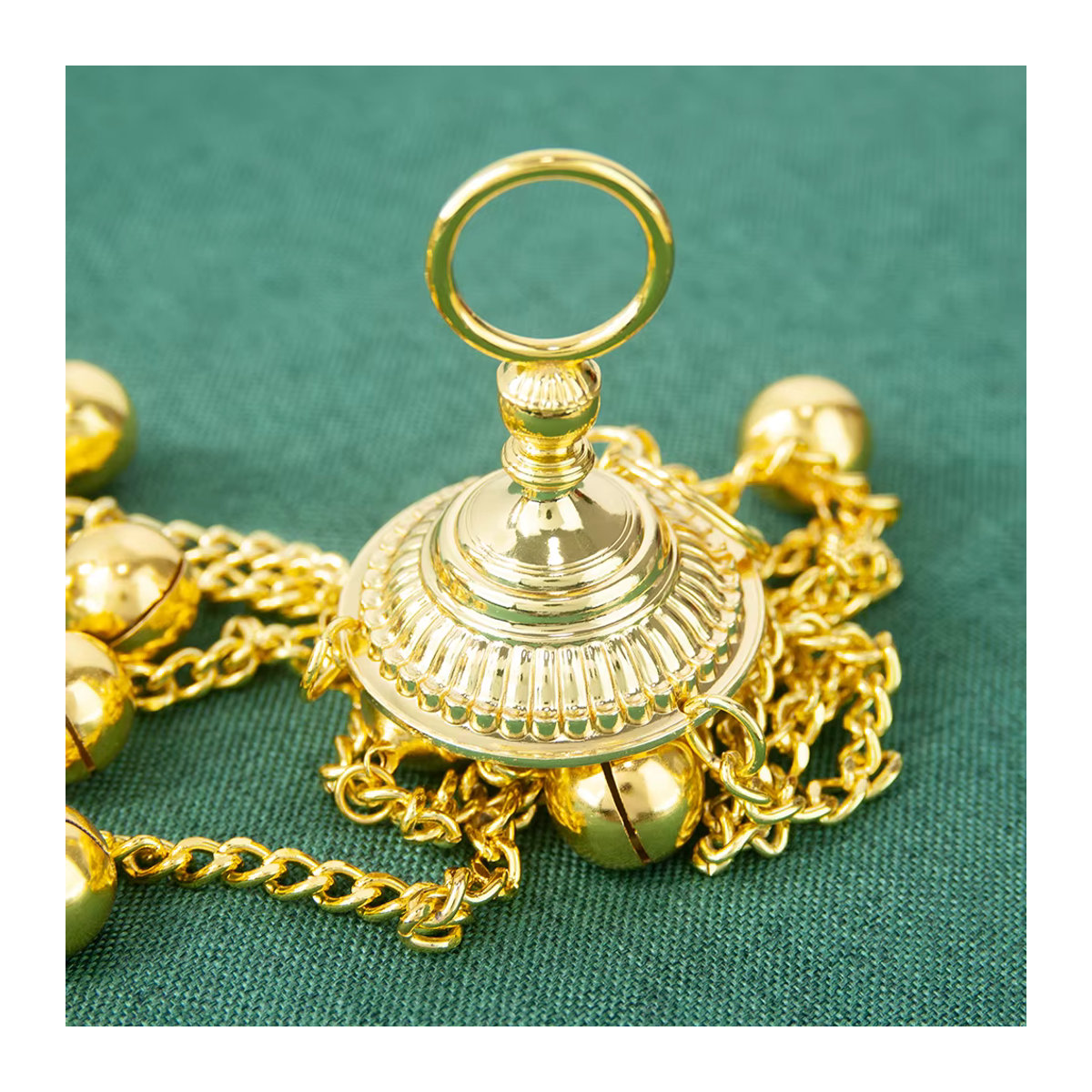 HTISOK Orthodoxes Räuchergefäß aus Metall in Gold mit floraler Emaille, hängender Holzkohlebrenner für Räucherstäbchen - Bild 2
