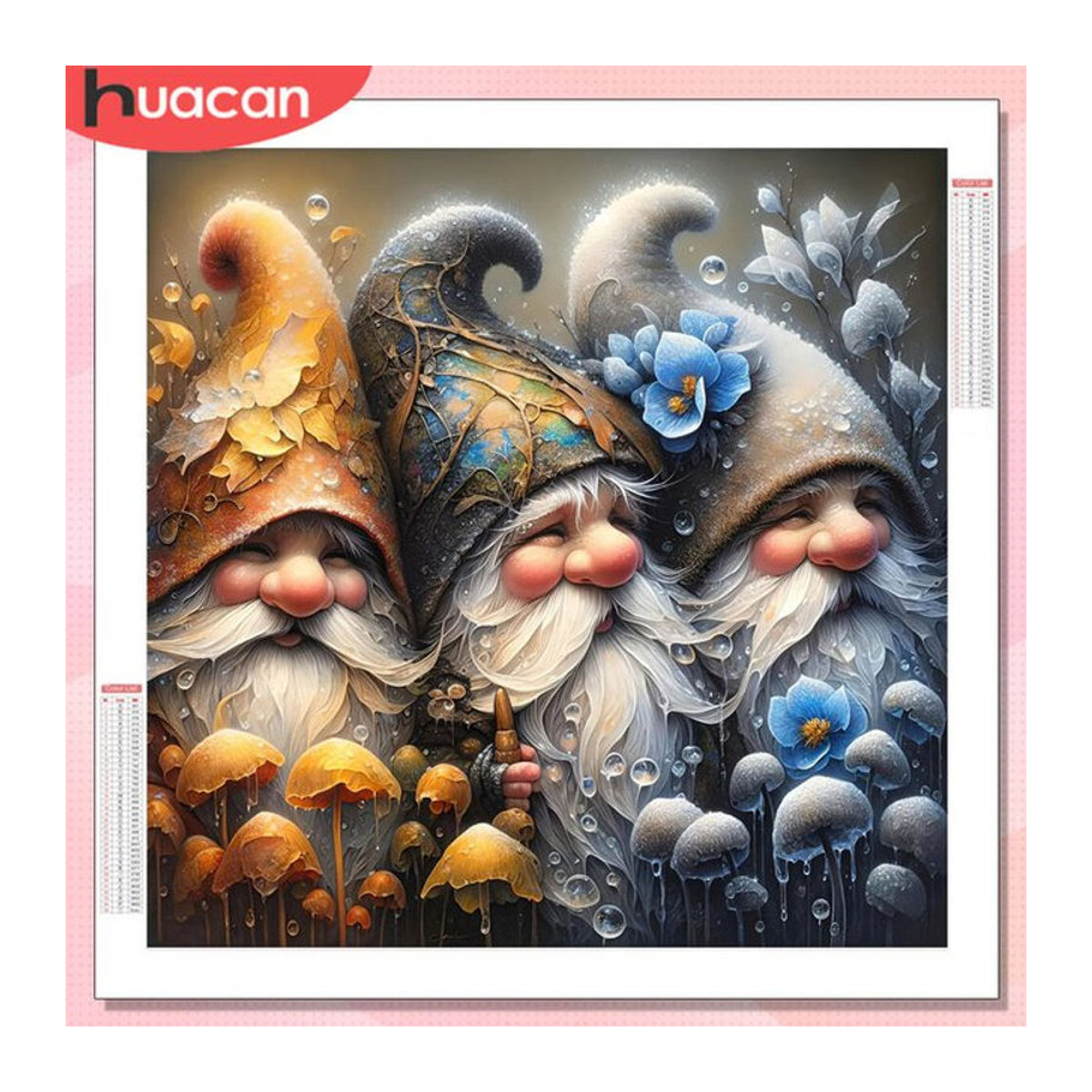 HUACAN 5D DIY Diamantmalerei Kobold Zwerg Cartoon Mosaik Strass Bild mehrfarbig - Bild 1