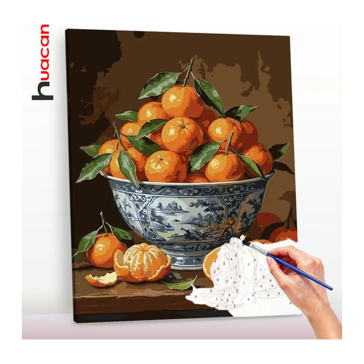 Huacan Malen nach Zahlen Set Orangen Ölgemälde für Erwachsene in Orange, Rechteckiges Hochformat B: 50 cm, H: 40 cm - Bild 1