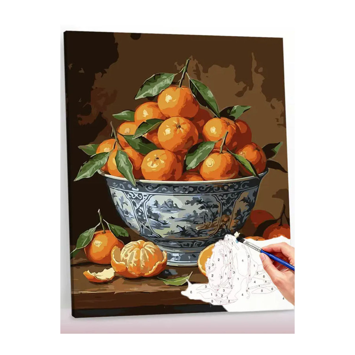 Huacan Malen nach Zahlen Set Orangen Ölgemälde für Erwachsene in Orange, Rechteckiges Hochformat B: 50 cm, H: 40 cm - Bild 5