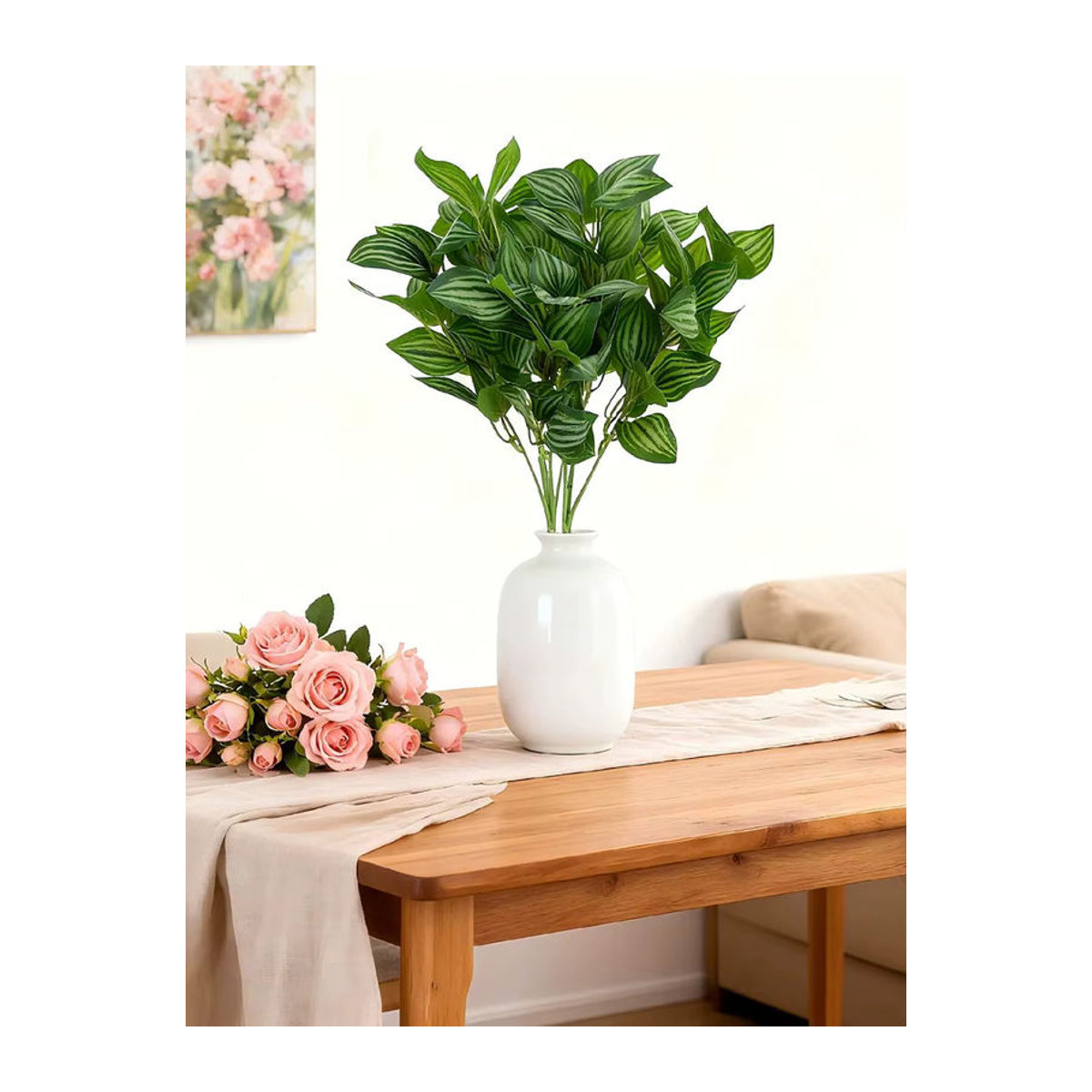 HUAFENFEN Künstliche Pflanzenreben Grün als Florale Girlande für Hochzeitsdekoration und Fotografie-Requisiten - Bild 6
