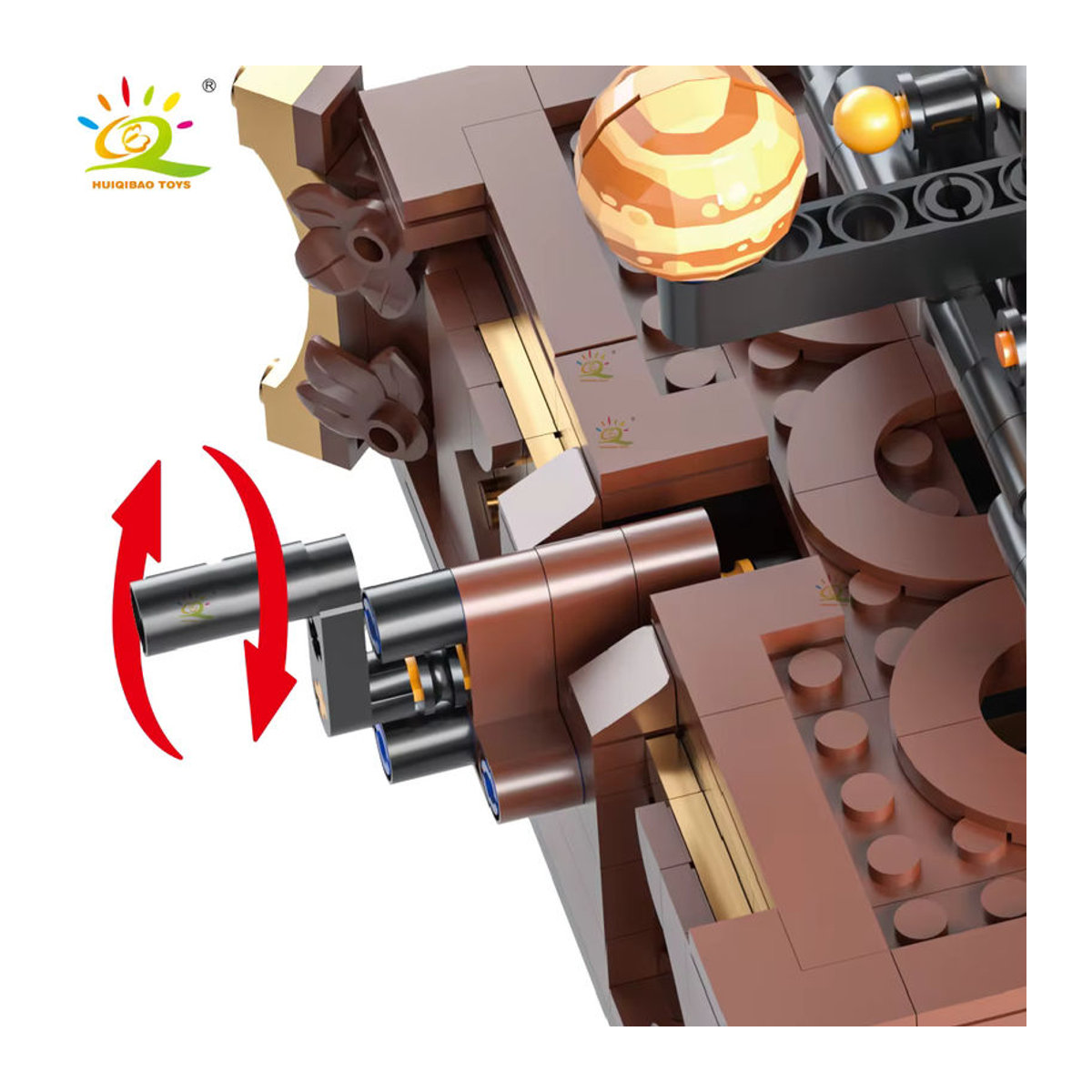 HUIQIBAO MOC Sonnensystem Orbit Planet Modell Baustein Set aus Kunststoff, mehrfarbig, Luft- und Raumfahrt Dekoration für Kinder und Schreibtisch - Bild 4