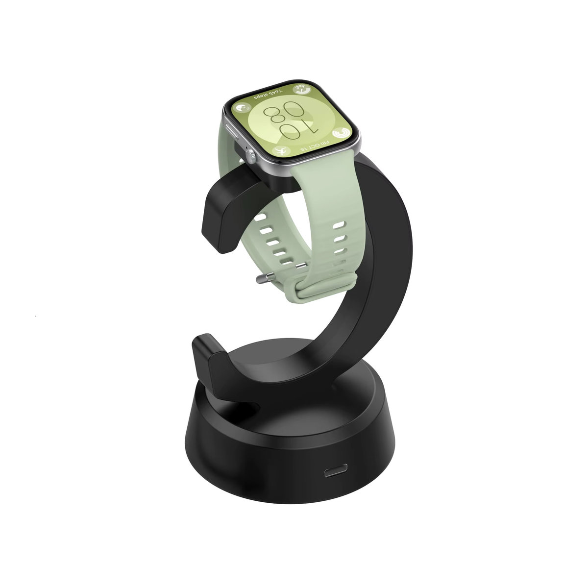 Hujerl Ladegerät für Huawei Band 10/11 und Honor Watch Fit 3/Fit 2/Fit Mini, Ladestation in Schwarz, minimalistisches Design - Bild 6