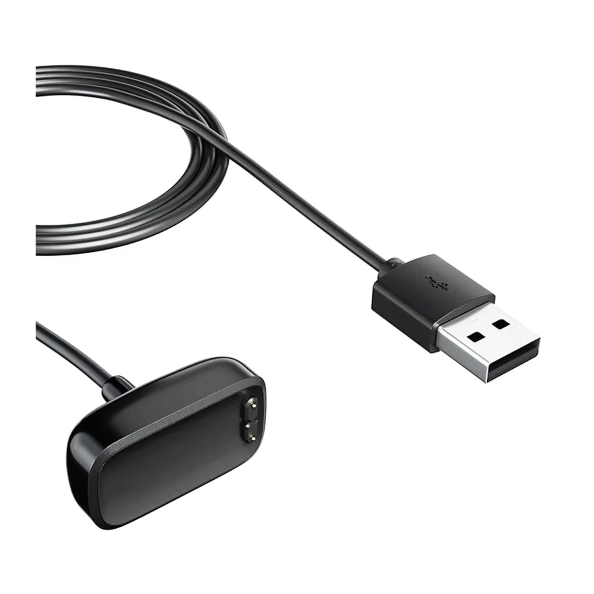 Hujerl USB-Ladekabel Ladegerät und Dock Ständer für Fitbit Charge 5, Charge 6 und Luxe in Schwarz - Bild 7